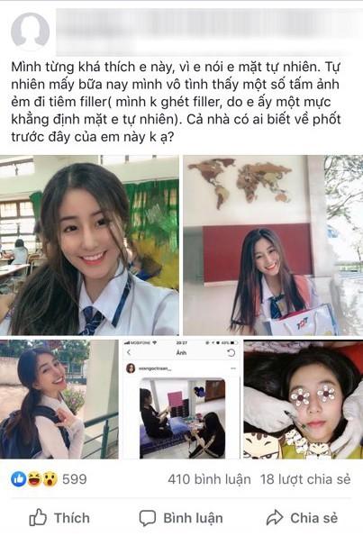 Hết lộ bảng điểm thấp đến phát ngôn sốc, hotgirl Ngọc Trân lại gây choáng với nhan sắc quá khứ xa vời hiện tại-1