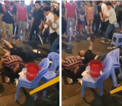 Video: 3 thanh niên lên cơn co giật, giãy giụa trên phố Bùi Viện khiến nhiều người sợ hãi-2