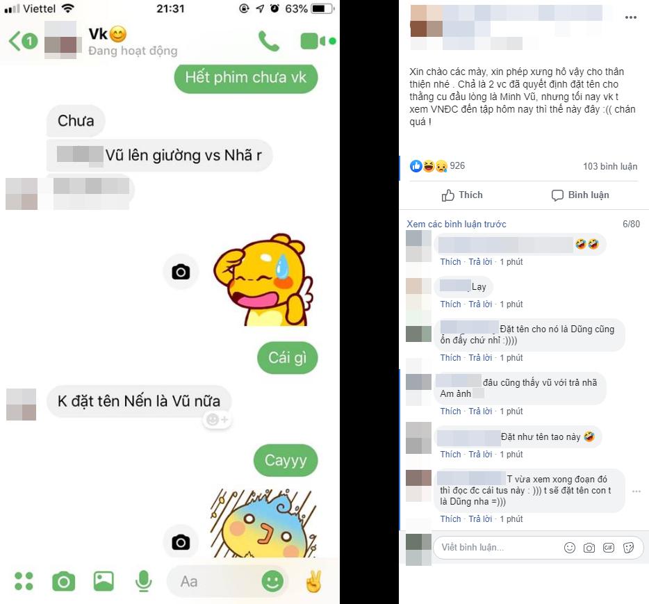 CHUYỆN THẬT NHƯ ĐÙA: Xem Về Nhà Đi Con ức chế cảnh Vũ lên giường với Nhã, mẹ trẻ liền đổi ngay tên con trai sắp chào đời-1