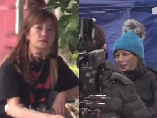 Triệu Vy già nua, vô tư hút thuốc trên phim trường