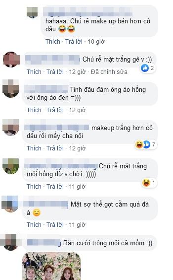 Trang điểm mặt trắng bóc trong đám cưới, Thu Thủy và chồng kém 10 tuổi bị ví như 2 tượng sáp-7