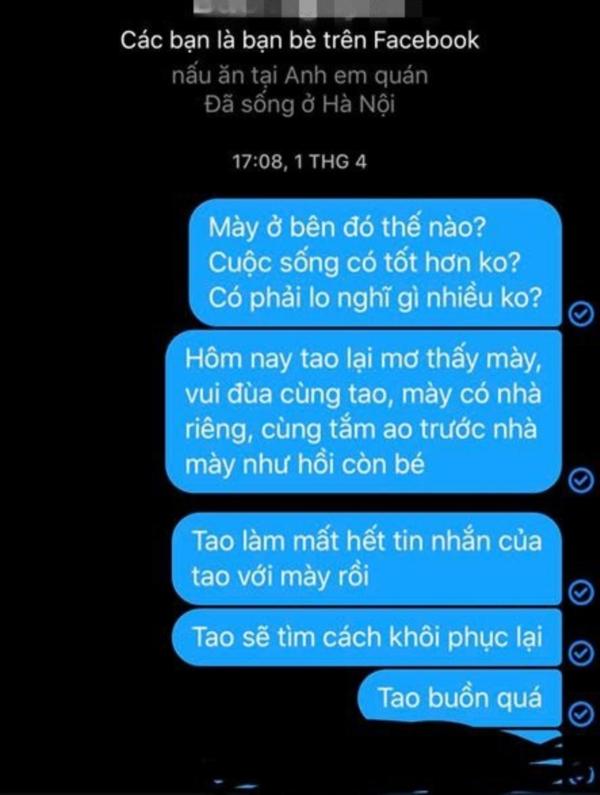 Bạn thân 23 năm qua đời, chàng trai vẫn nhắn tin tâm sự và câu chuyện phía sau khiến người ta rơi nước mắt-3