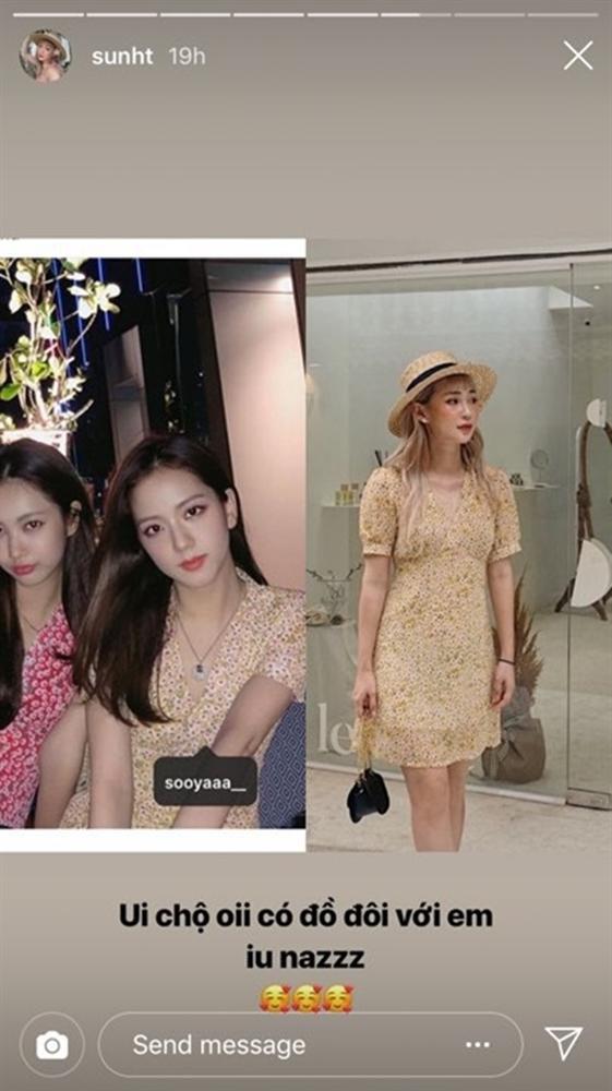 Khoe ảnh diện đồ đôi với Jisoo trên Instagram, Sun HT bị nghi mặc đồ nhái-1