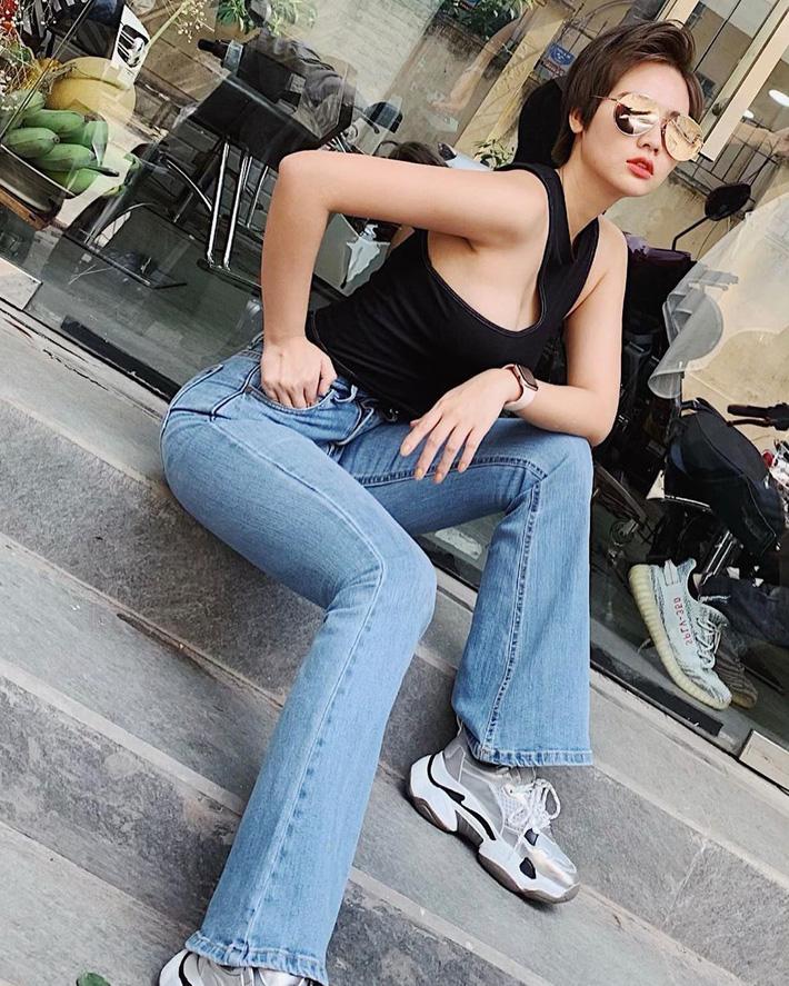 Nóng như thế này nếu còn ngại cắt tóc ngắn thì học Huyền Lizzie, Ngọc Trinh, Bảo Anh nhé!-7