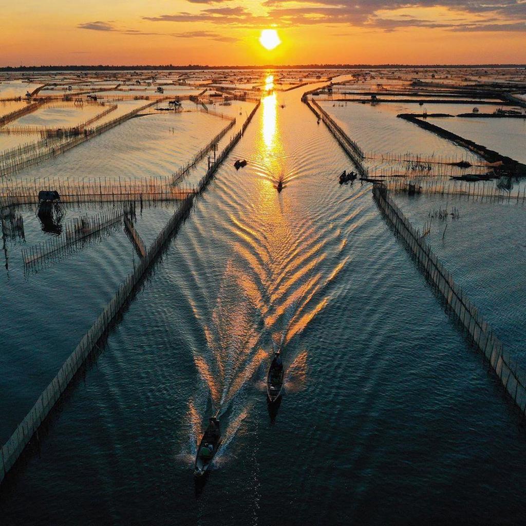 Huế đẹp bình dị trong bức tranh bình minh đầm Chuồn tĩnh lặng-1