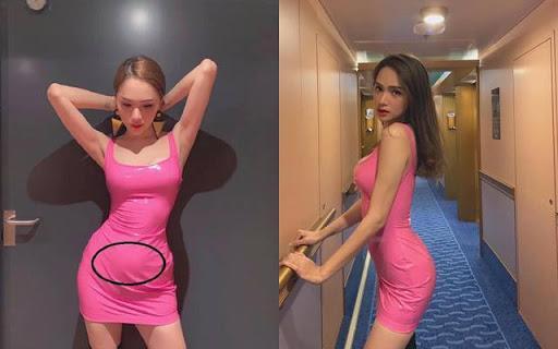 Hương Giang 2 lần mặc đầm latex: khi thì như bầu mấy tháng, lúc lại đẹp miễn chê-2