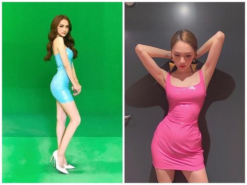 Hương Giang 2 lần mặc đầm latex: khi thì như bầu mấy tháng, lúc lại đẹp miễn chê