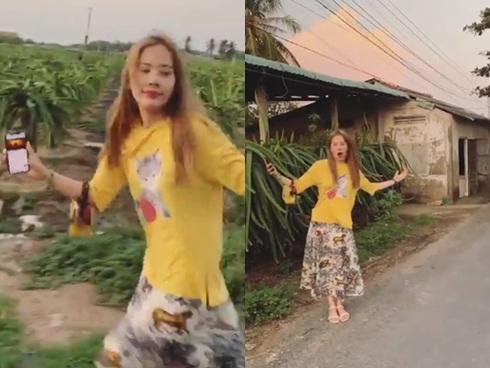 Vừa chạy trên đường vừa lảm nhảm cùng chó, Nam Em một lần nữa khiến người xem cực độ hoang mang