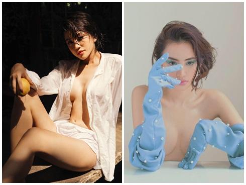 Liên tục đăng ảnh bán khỏa thân, Thiên Nga The Face định soán ngôi 'nữ hoàng sexy' của Ngọc Trinh?