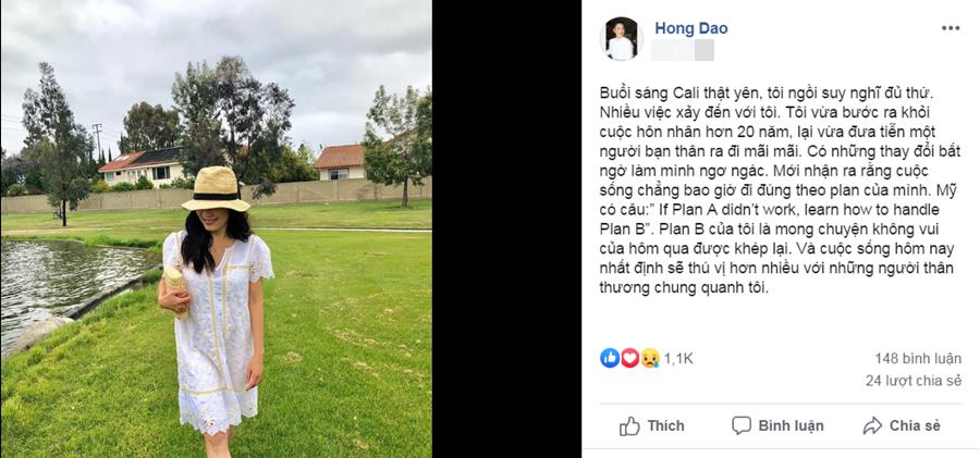 Nghệ sĩ Hồng Đào chính thức xác nhận ly hôn Quang Minh sau hơn 20 năm gắn bó-1