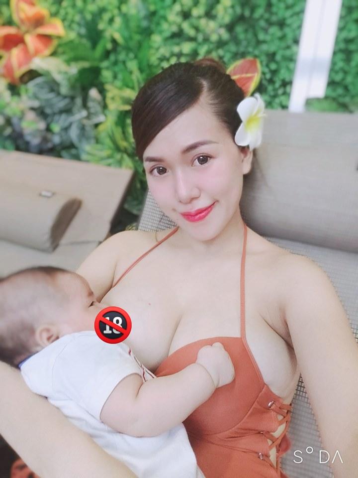 Hotmom vòng 1 khủng Mai Thỏ khẳng định vẫn còn ngon từ hình ảnh phô diễn ngực cho con bú gây tranh cãi-2