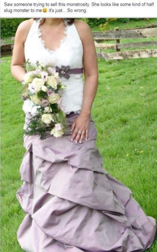 Lên mạng khoe váy cưới, cô dâu bị bạn bè chê bai, dè bỉu-1