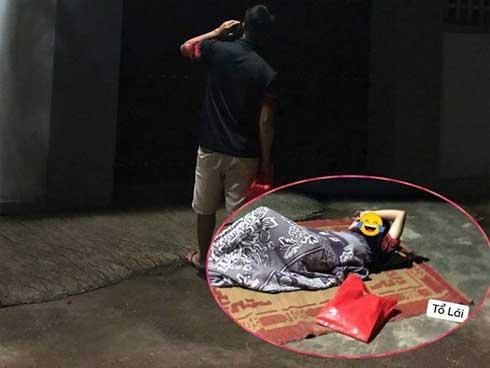 Xin lỗi người yêu bất thành, anh chàng 'lầy lội' ngủ luôn tại cổng nhà bạn gái qua đêm
