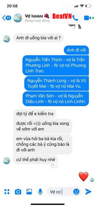 Đi uống bia bị vợ hỏi cả tông ti họ hàng, FB vợ bạn nhậu để tra khảo, anh chồng ngao ngán hỏi dân mạng lấy vợ có gì vui?-1