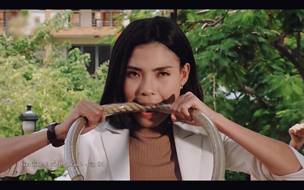 Thúy Diễm bị điện giật, gãy răng vì thích chứng tỏ trong Gia đình là số 1-7