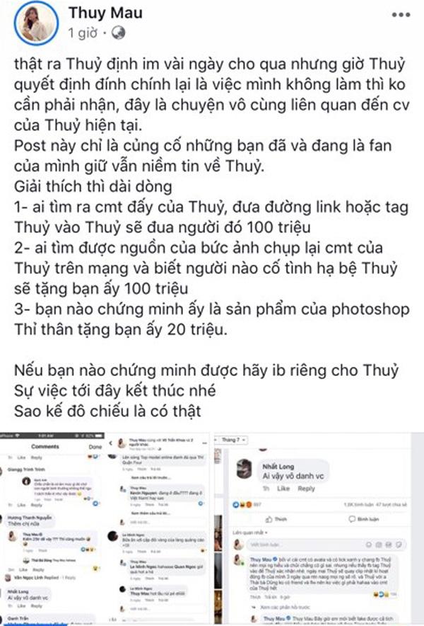 Mâu Thủy đổ tội nick ảo bôi nhọ mình đá đểu Trương Thế Vinh, dân mạng phản dame Á hậu dối trá-2