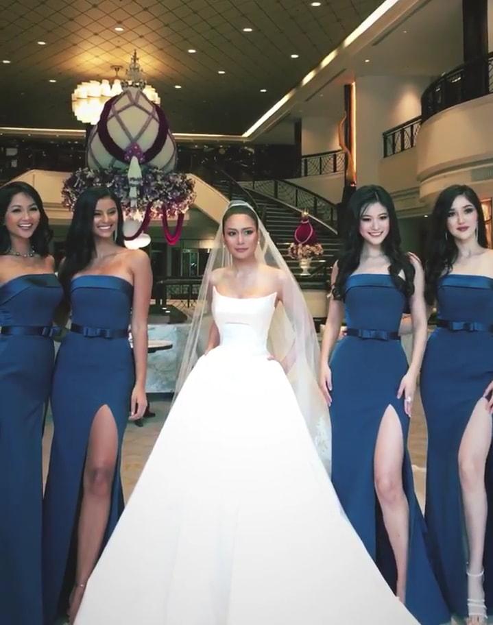 Dàn phù dâu của Hoa hậu Hoàn vũ Thái Lan: HHen Niê xinh đẹp với tóc dài nhưng lại lộ điểm bất thường-4