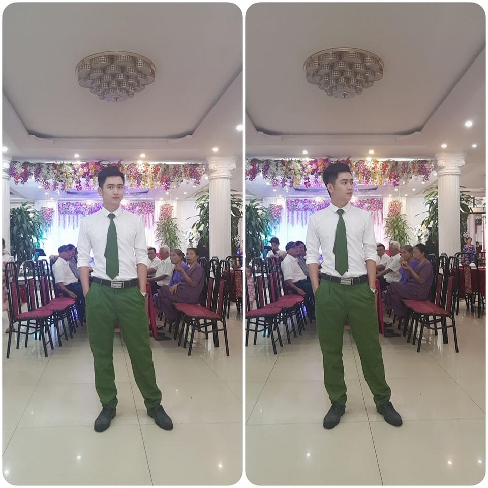 Xuất hiện vài giây ngắn ngủi, chiến sĩ công an khiến chị em tự giác đổ gục vì quá điển trai-2