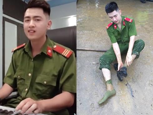 Chiến sĩ CSCĐ bất ngờ nổi tiếng sau khi xuất hiện trên truyền hình-3