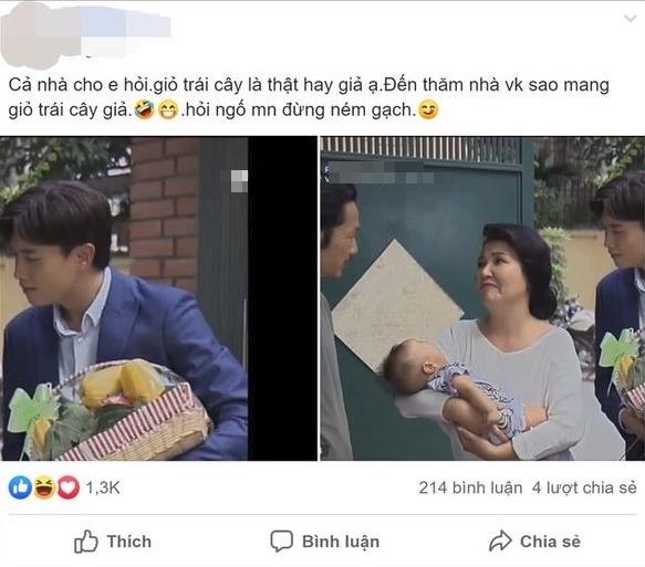 Bắt lỗi sai ngớ ngẩn phim Về Nhà Đi Con: Vũ mang giỏ trái cây bằng... nhựa sang biếu bố vợ-3