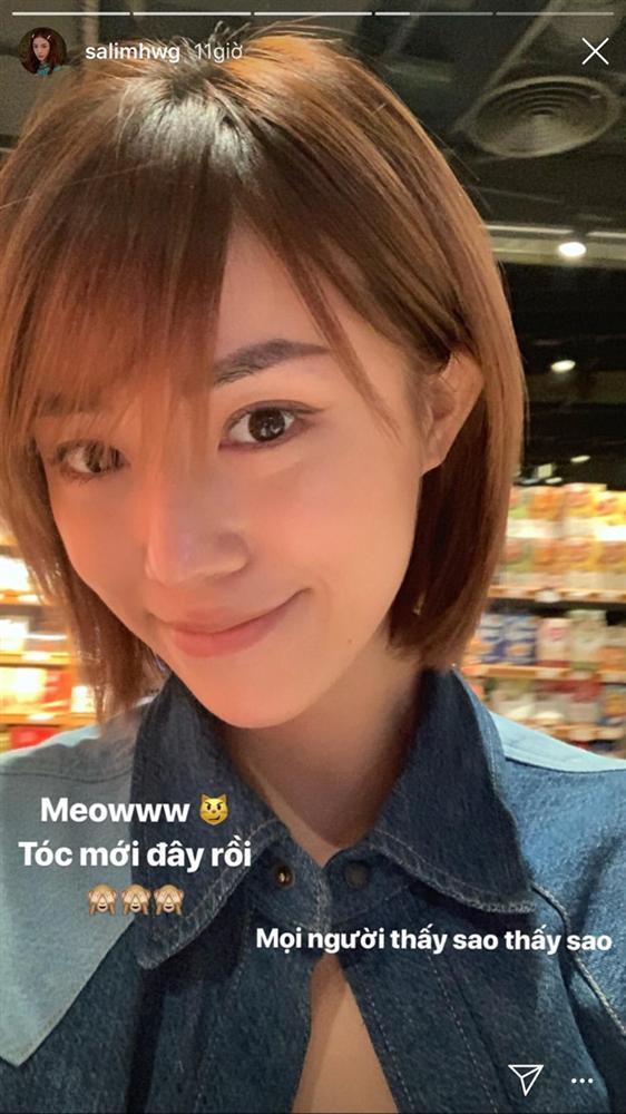 Cắt phăng mái tóc dài nữ tính, Salim nhập hội hot girl cool ngầu-1