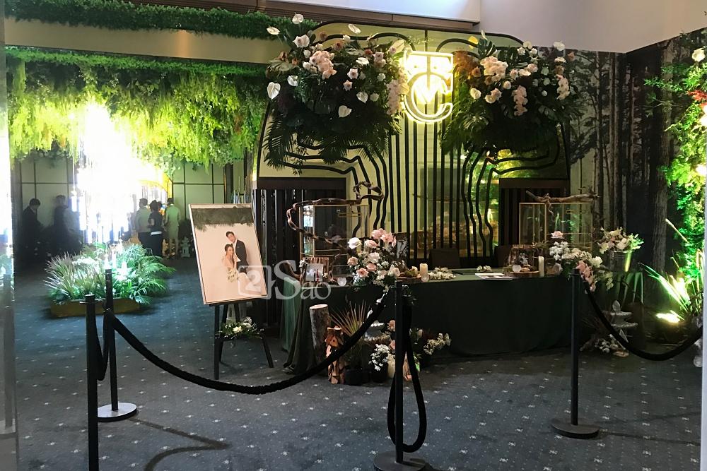 HOT: Hé lộ không gian tiệc cưới đẹp xuất sắc như khu rừng nhiệt đới của Cường Đô La - Đàm Thu Trang-3