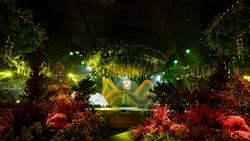 HOT: Hé lộ không gian tiệc cưới đẹp xuất sắc như khu rừng nhiệt đới của Cường Đô La - Đàm Thu Trang