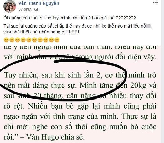 Bị đổ điêu chuyện có thai lần 2 hòng quảng cáo bẩn, Vân Hugo bức xúc: Vừa phải thôi các nhãn hàng-3