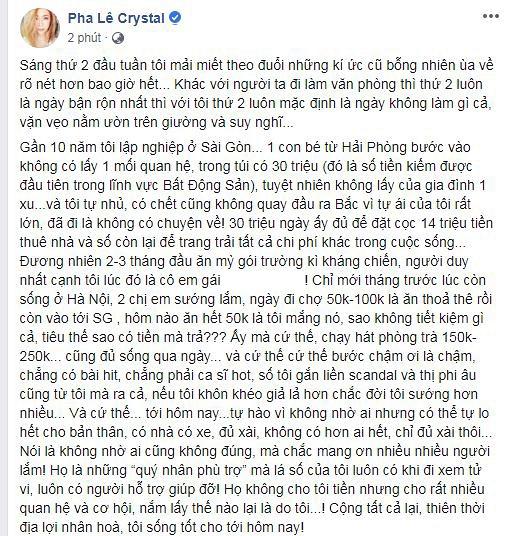 Sau ồn ào công kích Trương Thế Vinh, Pha Lê tự vấn: Thị phi âu cũng từ tôi mà ra-2