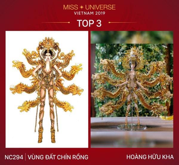 Không phải Bàn Thờ, 1 trong 3 thiết kế này mới là trang phục dân tộc của Hoàng Thùy tại Miss Universe 2019-6
