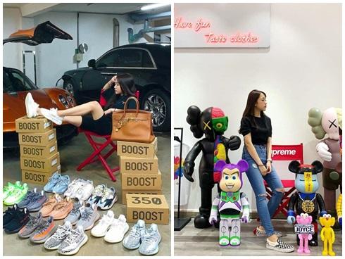 Con gái Minh Nhựa sở hữu chục đôi giày hiếm, xách túi 350 triệu đồng