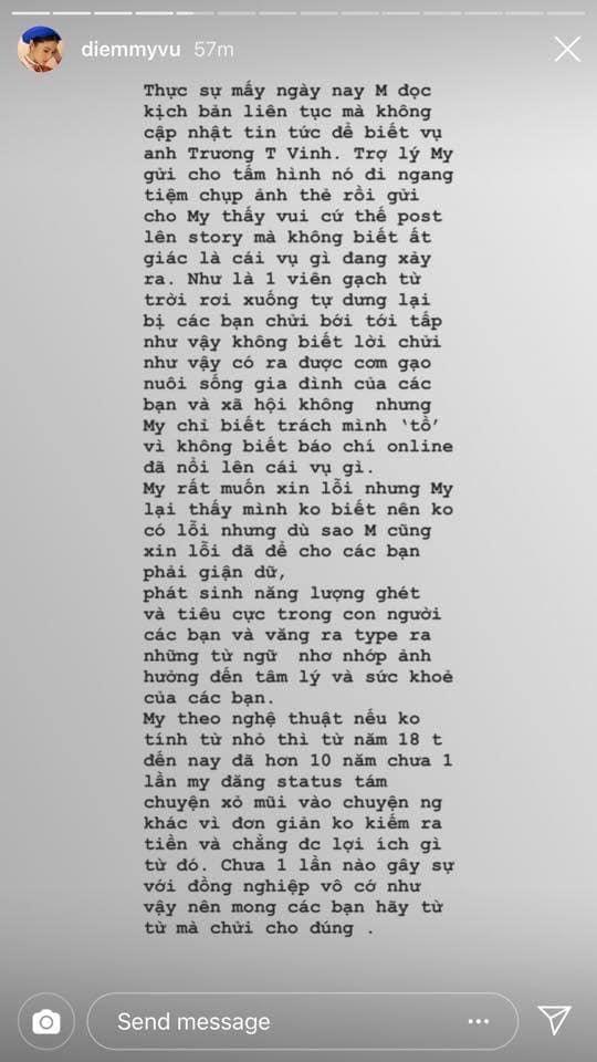 Bị chỉ trích đẹp nhưng não ngắn vì xóc xiểm Trương Thế Vinh, Diễm My 9x: Tôi rất buồn và hối hận-4