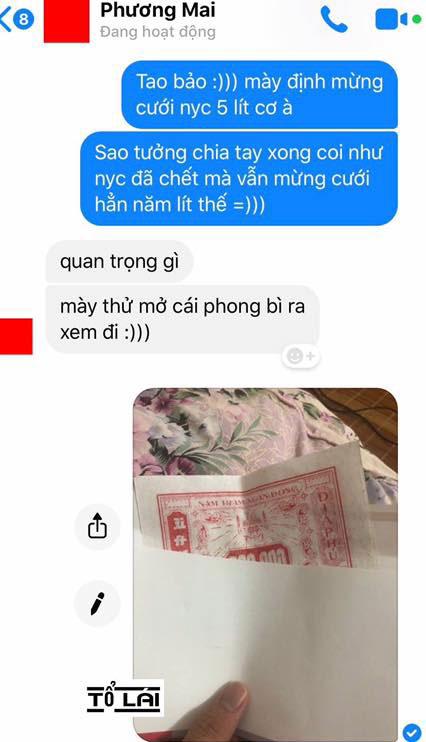 Cưới đúng tháng cô hồn lại còn bày đặt mời người yêu cũ, mở phong bì mừng ra mới tá hỏa...-1