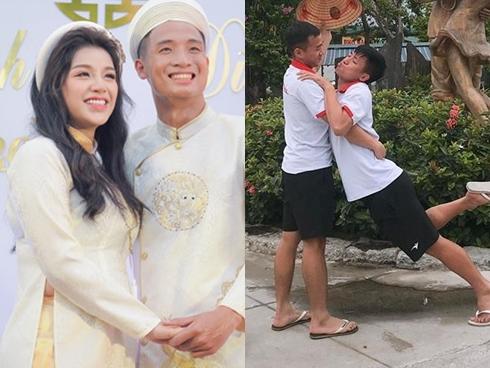 'Tư' Dũng đăng ảnh lầy lội, vợ sắp cưới và đồng đội thi nhau trêu chọc