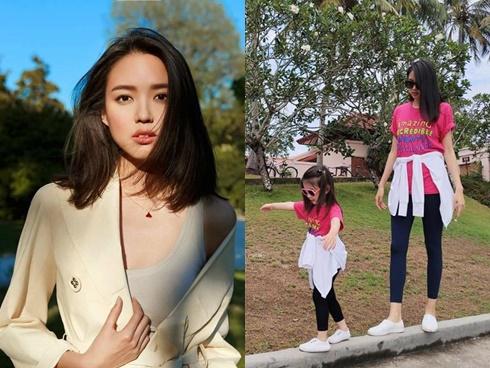 Hơn 4 tuổi đã sở hữu nhan sắc và chiều cao nổi bật, con gái Hoa hậu Thế giới Trương Tử Lâm leo top hot search-8