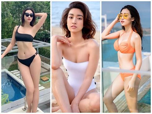 Những lần hiếm hoi Đỗ Mỹ Linh khoe body đẹp từng centimet với bikini