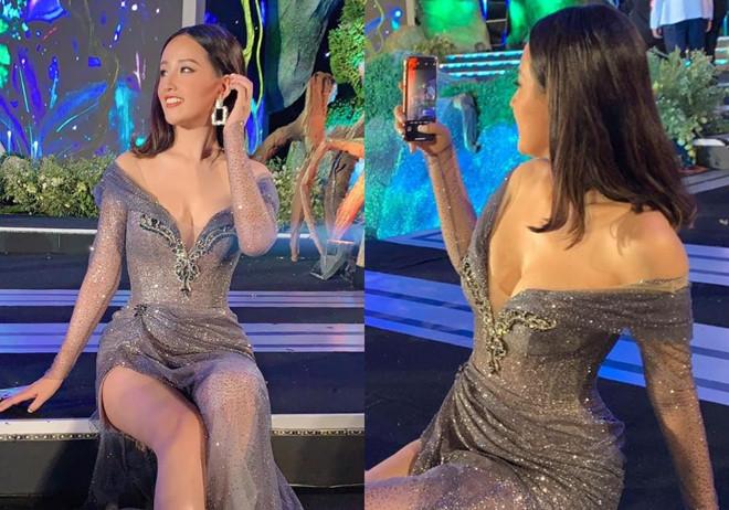 Mai Phương Thúy mặc hở bạo, suýt lộ vòng một trên sóng trực tiếp-2
