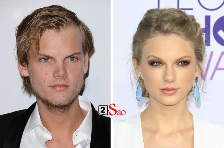 Taylor Swift và Avicii có thể hoá trang thành nhau dễ dàng vì gương mặt quá tương đồng.