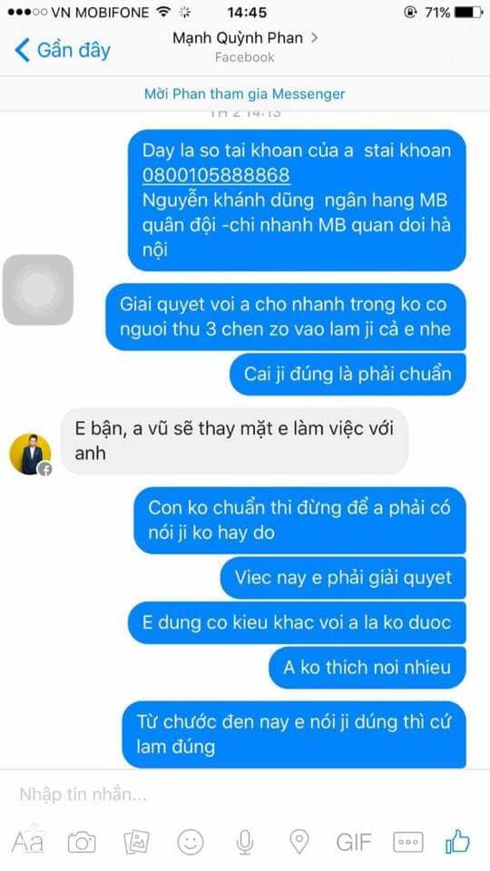 Phan Mạnh Quỳnh bị tố quỵ tiền, vô ơn nhưng lại được dân tình bênh vực vì lý do tiền hậu bất nhất của chủ nợ-4