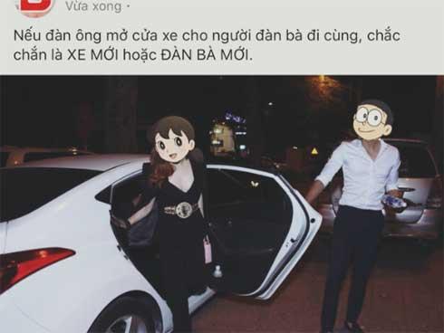 Nếu đàn ông mở cửa xe cho đàn bà đi cùng thì chắc chắn đó là... 'xe mới' hoặc 'đàn bà mới'