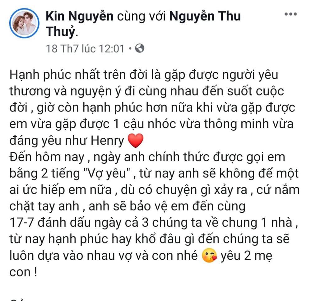 Trước ồn ào bạo hành con trai Thu Thủy, chồng trẻ nhiều lần thể hiện tình thương bố dượng ngọt như mía lùi-5
