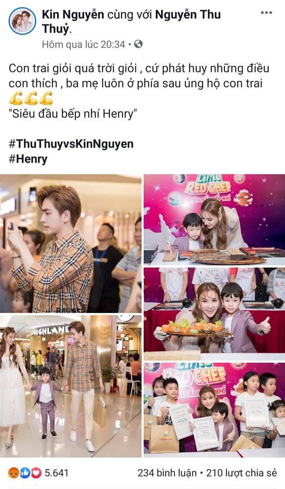 Trước ồn ào bạo hành con trai Thu Thủy, chồng trẻ nhiều lần thể hiện tình thương bố dượng ngọt như mía lùi-6