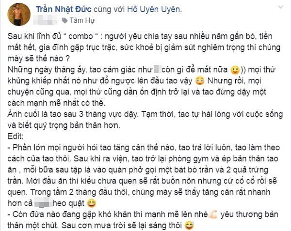 Lĩnh đủ combo từ gia đình gặp chuyện đến bị người yêu đá, chàng trai lột xác khó tin sau 3 tháng vực dậy tinh thần-1