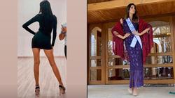 Bản tin Hoa hậu Hoàn vũ 6/8: Hoàng Thùy lên đồ bó sát 'chặt đẹp' thời trang bà thím của đối thủ Colombia