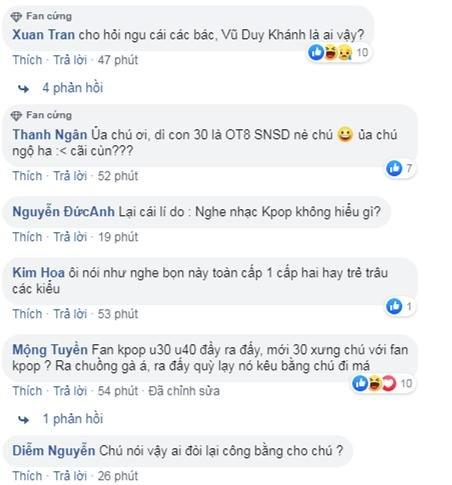 Công khai đối đầu fan Kpop: Vũ Duy Khánh gây phẫn nộ khi xưng hô chú cháu và dạy bảo fan Kpop đừng hâm mộ mù quáng-4