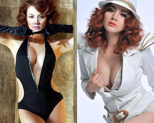 Những chiếc đầm xẻ sâu vô tình bóc mẽ vòng 1 kỳ dị, bên to bên nhỏ của Hương Giang - Hà Hồ - Mâu Thủy-8