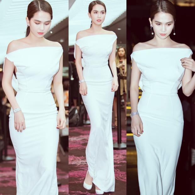 Nếu không có kỹ năng thượng thừa đừng ham hố mặc đầm như Ngọc Trinh mà lộ hàng hết!-2