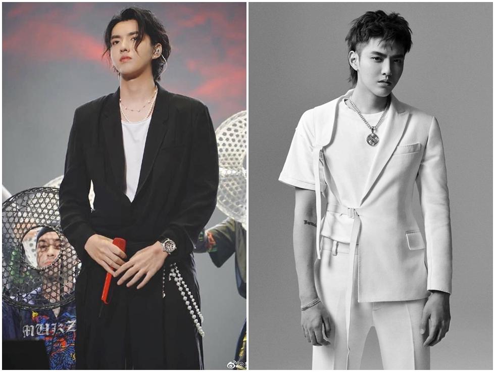 Ngô Diệc Phàm luôn đeo vòng cổ ngọc trai từ khi theo style nữ tính-10