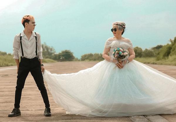 Bộ ảnh ‘Nội tôi 88 tuổi mặc váy cưới’ của chàng trai sinh năm 2000 khiến dân mạng vừa phì cười, vừa cay mắt-5