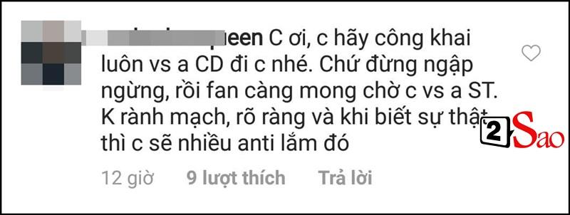 Dân mạng yêu cầu Ninh Dương Lan Ngọc công khai tình yêu với Chi Dân, tránh cho S.T bị hiểu lầm tình tay ba-8